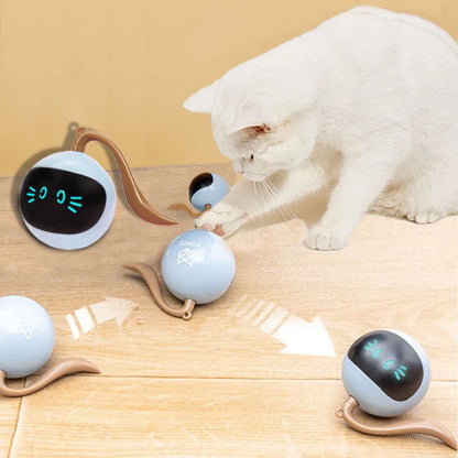 AI Smart Cat Ball Toy – USB Rechargeable 360° Rolling Interactive Cat Toy