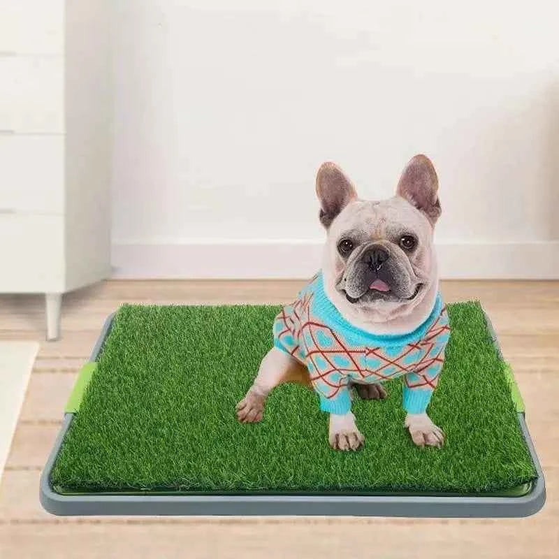 Artificial Turf Dog Potty Training Mat Reusable Grass Rug Replacement Turf Outdoor Lawn Mat Easy To Clean for Balcony Garden