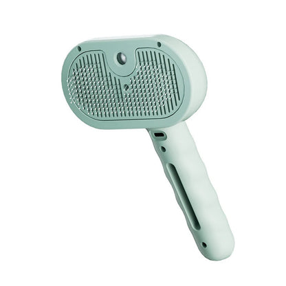 USB Steam Spray Pet Grooming Comb – Heated Massage Brush for Dogs & Cats
