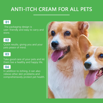 Yegbong Mild Pet Anti-Itch Cream – Relieves Dryness & Allergic Itching, Hormone-Free & Non-Irritating, Reduces Scratching Damage