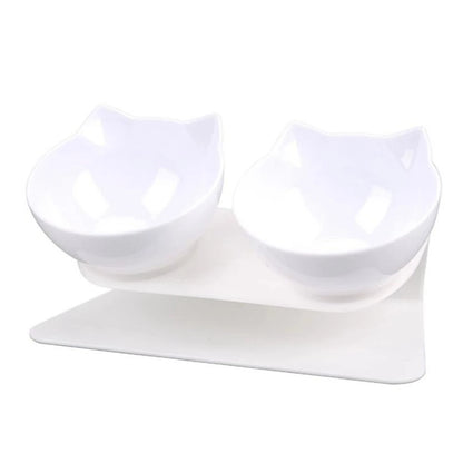 Non-Slip Double Cat Bowl Dog Bowl With Stand Pet Feeding Cat Water Bowl For Cats Food Pet Bowls For Dogs Feeder Product Supplies - Bdba PK