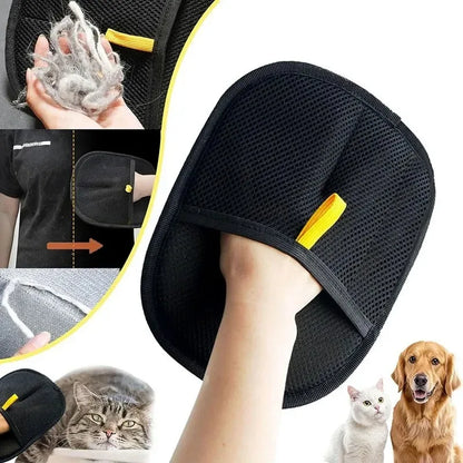 Reusable Pet Hair Removal Gloves – Double-Sided Fur Remover for Furniture & Carpet