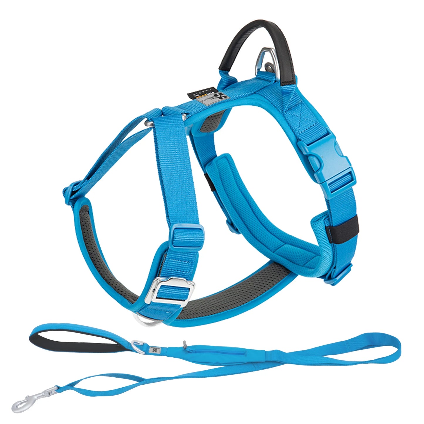 SMALL COMBINATION Large Dog Collar Harness and Leash Sets No pull Reflective Medium dog chest vest Pet German Shepherd Training