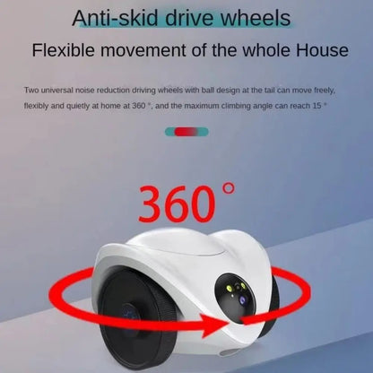 Pet Robot Camera 2MP HD Wifi Cameras Motion Detection Two Way Audio Indoor Dog Treat Camera  Dispenser Feeder for Home Security