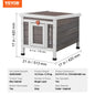 Outdoor Weatherproof Cat House – Insulated Wooden Feral Cat Shelter