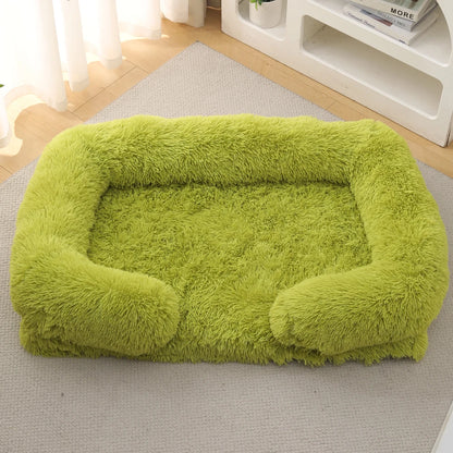 Luxury Winter Warm Large Dog Sofa Bed Dog Kneel Cat Mats House Cushion Pet Sleeping Sofa Beds Mat for Medium and Small Dogs