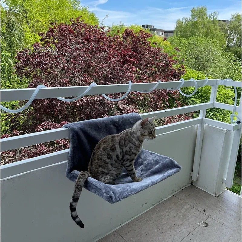 Cat Radiator Hammock Bed – Warm Fleece Hanging Basket with Iron Frame