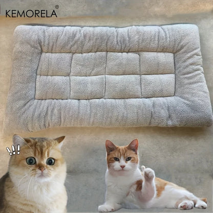 Extra Large Plush Dog Bed – Super Soft Polyester Crate Mat for Dogs & Cats