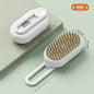 3-in-1 Electric Steam Spray Pet Grooming Brush – Massage, Detangle & Hair Removal for Dogs & Cats