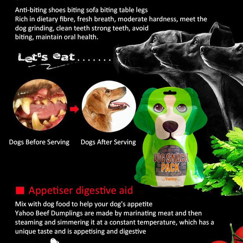 Beef Dog Treats – Chewy Diced Beef Training Rewards for Puppies & Adult Dogs