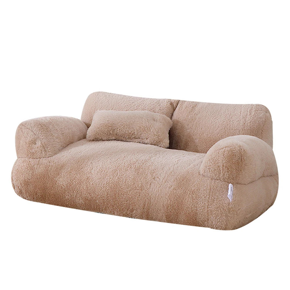 Pet Winter Sofa for Cats and Dogs, Detachable Washable Couch Cover, All-Season Soft Pet Bed, Universal Pet Furniture/Winter/Warm