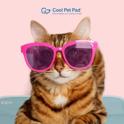 Cool Pet Pad -, - Self-Cooling, Pressure Activated Mat for Dogs and Cats from 21-45 lbs - Non-Toxic Gel, No Water Needed