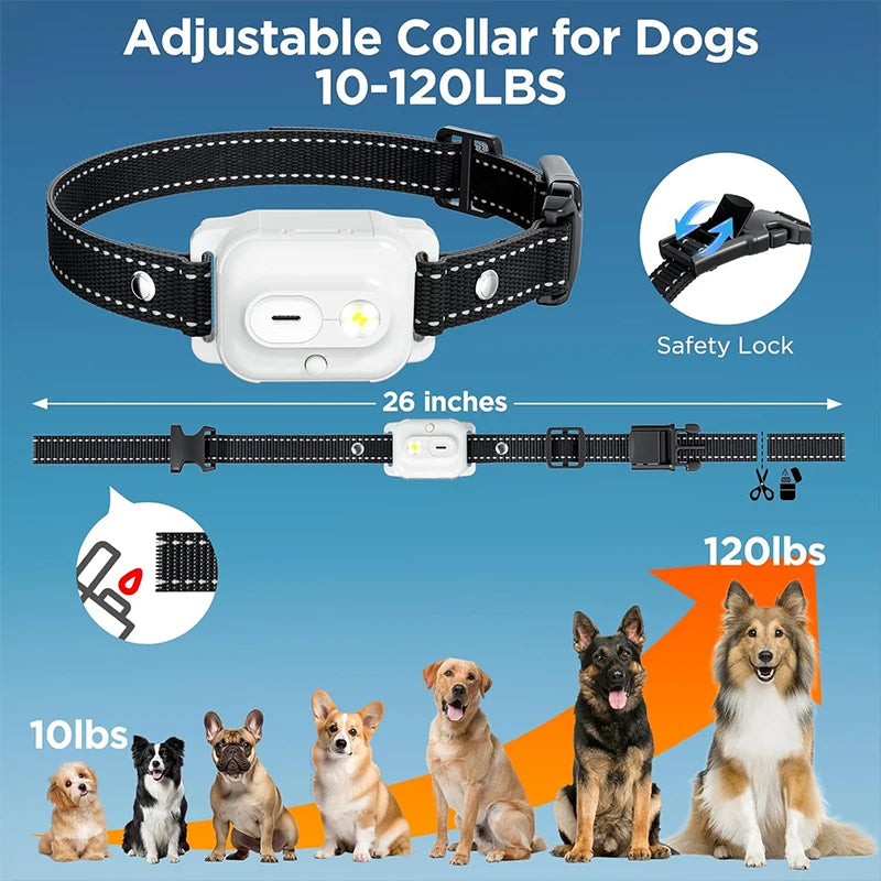 3300ft Waterproof Dog Training Collar – IP67 Shock, Vibration & Sound Remote Control