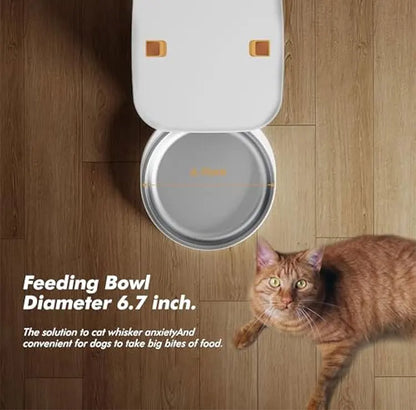 Automatic Cat Feeder With 1080p Camera Video Cat Food Dispenser Pet Smart Voice Recorder Remote Control Auto Feeder For Cat Dog