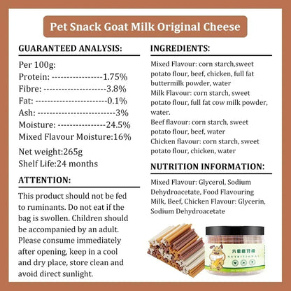 Dog Dental Chew Sticks – Fresh Breath Training Treats for Puppies & Adult Dogs (265g)