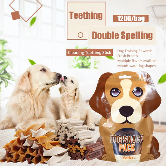 Mixed Flavour Dog Dental Chew Sticks – 120g Teeth Cleaning Bone for Puppies & Adult Dogs - Bdba PK