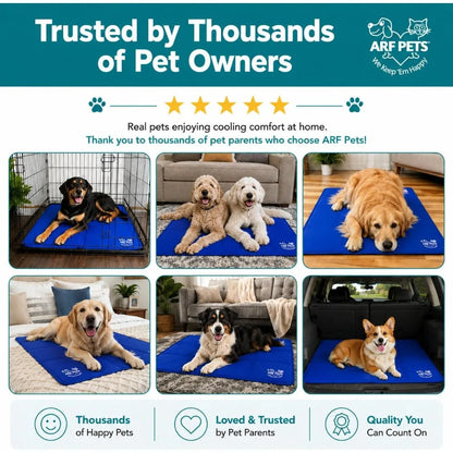 Self-Cooling Dog Mat 35"x55" for Large Dogs, Non-Toxic Gel Pad, No Electricity Needed