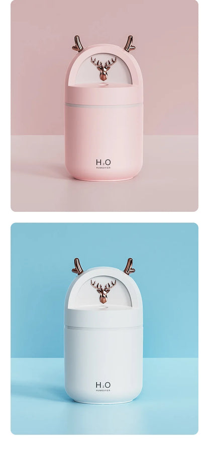 Mini USB Desktop Humidifier – Quiet Ultrasonic Aromatherapy Air Humidifier for Home & Office