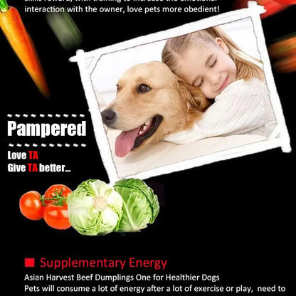 Beef Dog Treats – Chewy Diced Beef Training Rewards for Puppies & Adult Dogs