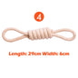 Interactive Cotton Rope Dog Toys for Small Large Dogs Tug of War Durable Bite Toy for Pet Pug Chihuahua Bichon Christmas Gift