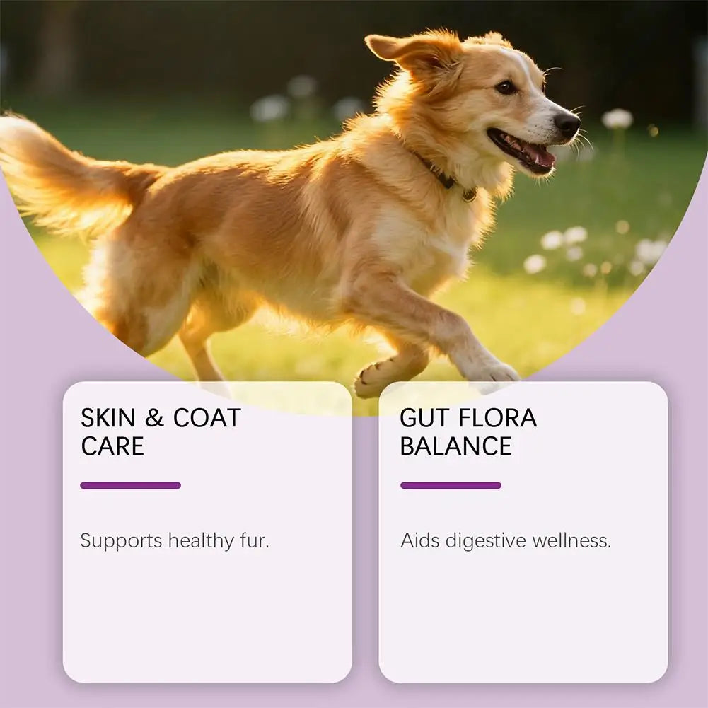 Dog Collagen Absorbable Drops Pet Cleaning & Nutritional Care - Skin Hair Intestinal Joint Health Support Daily Pet Supplement