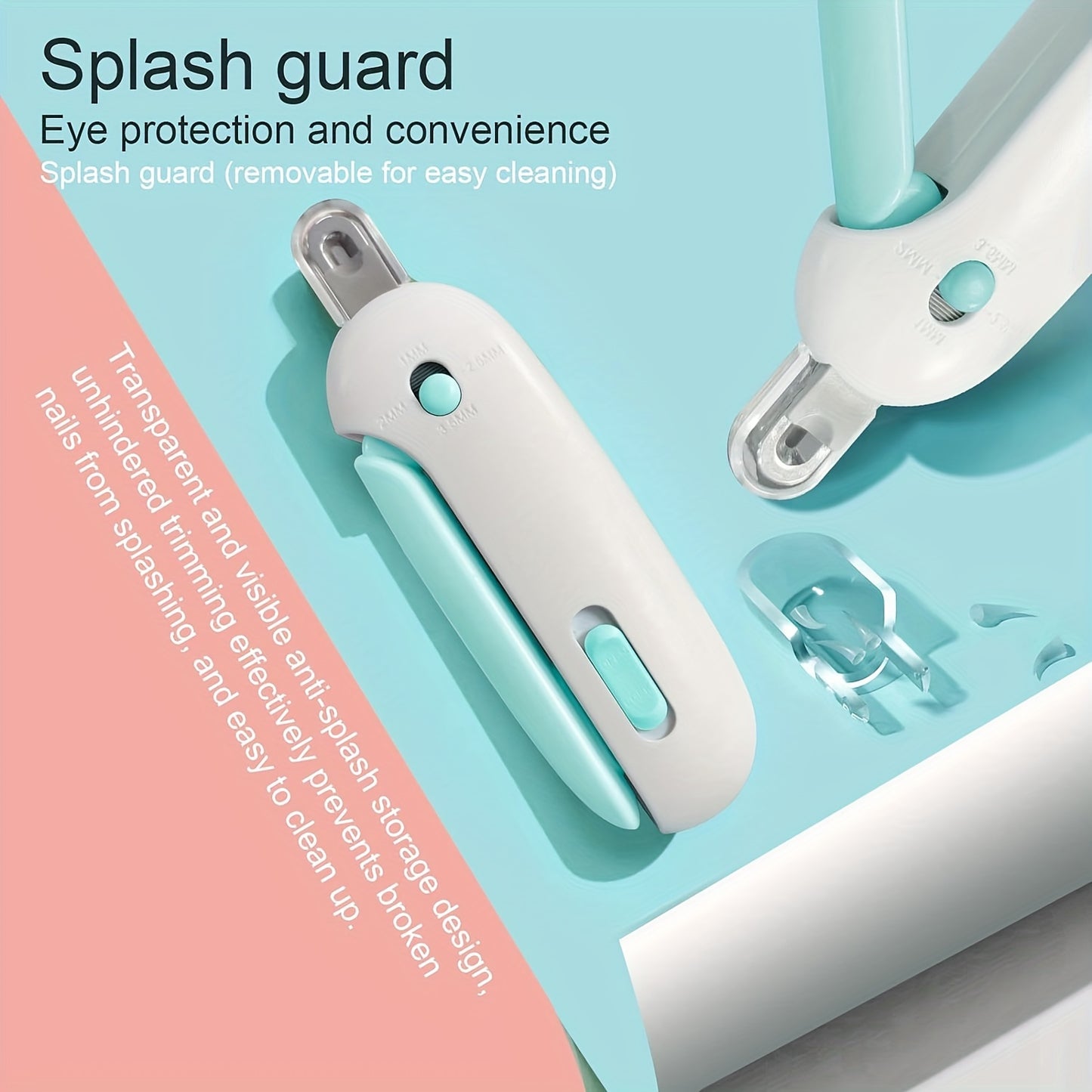 PetGroomPro Adjustable Aperture Nail Clippers for Cats and Dogs, Professional Grooming Tool, Plastic, No Battery Required, Ideal for Small to Large Pets